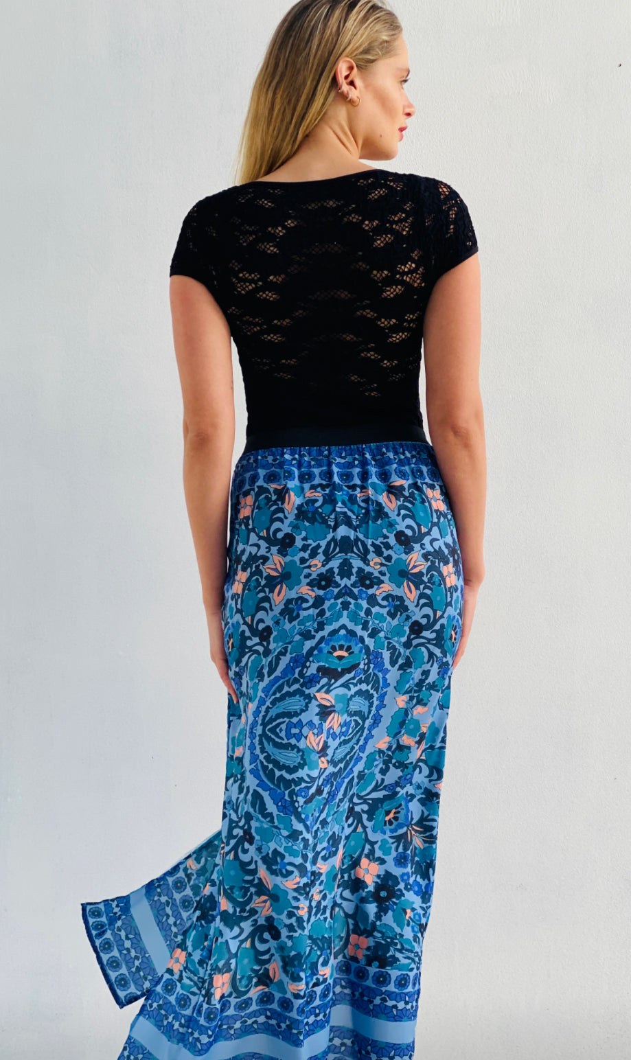 HS16049-6SS A-Line Maxi Skirt on sale