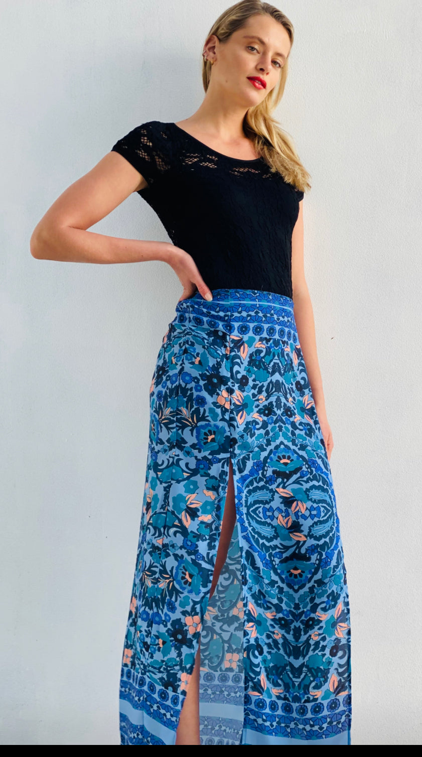 HS16049-6SS A-Line Maxi Skirt on sale