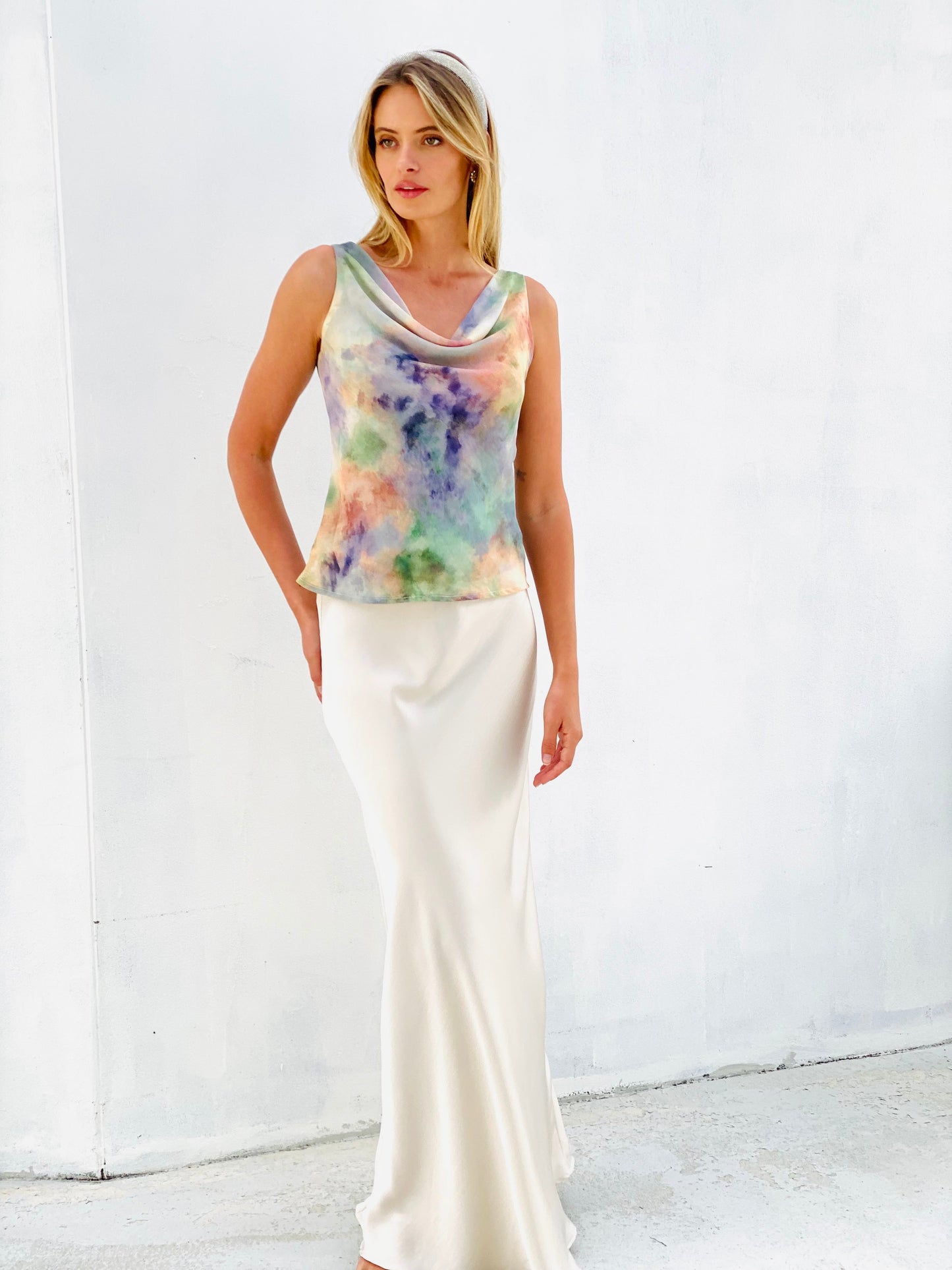 LA0202-1SS Cowl Neck Top (Pack)