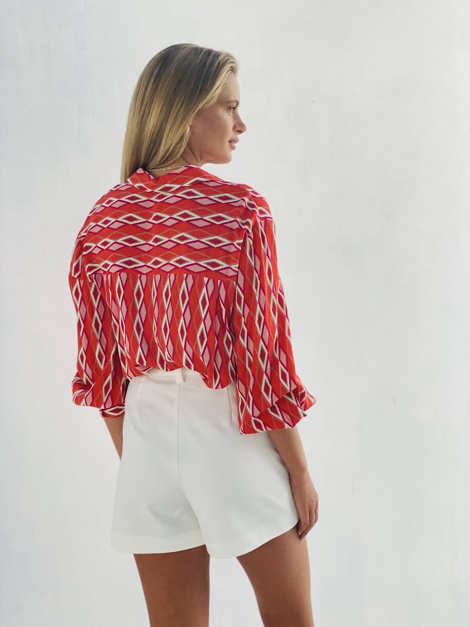 LA1133-49SS Geometric Print Shirt