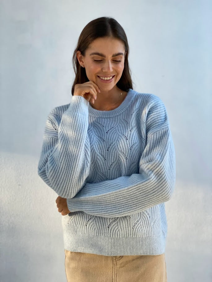 LY2329SS Knit Detailed Jumper