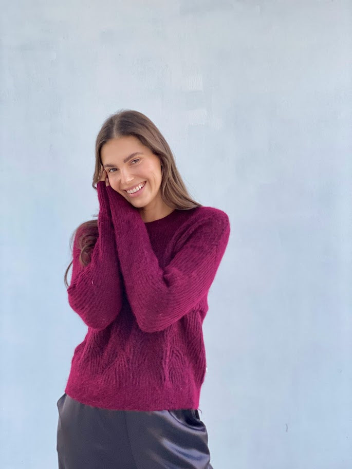 LY2329SS Knit Detailed Jumper