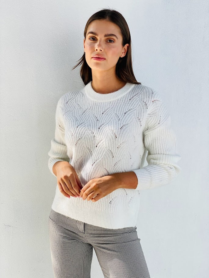 LY2329SS Knit Detailed Jumper