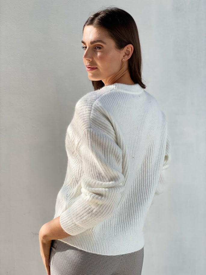 LY2329SS Knit Detailed Jumper