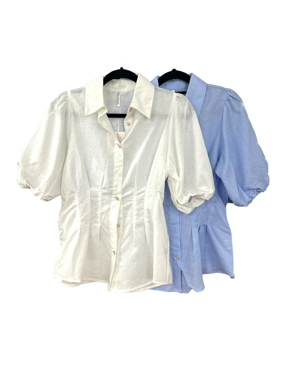 LA1250SS Cotton Bubble Sleeve Top - More Colours Available