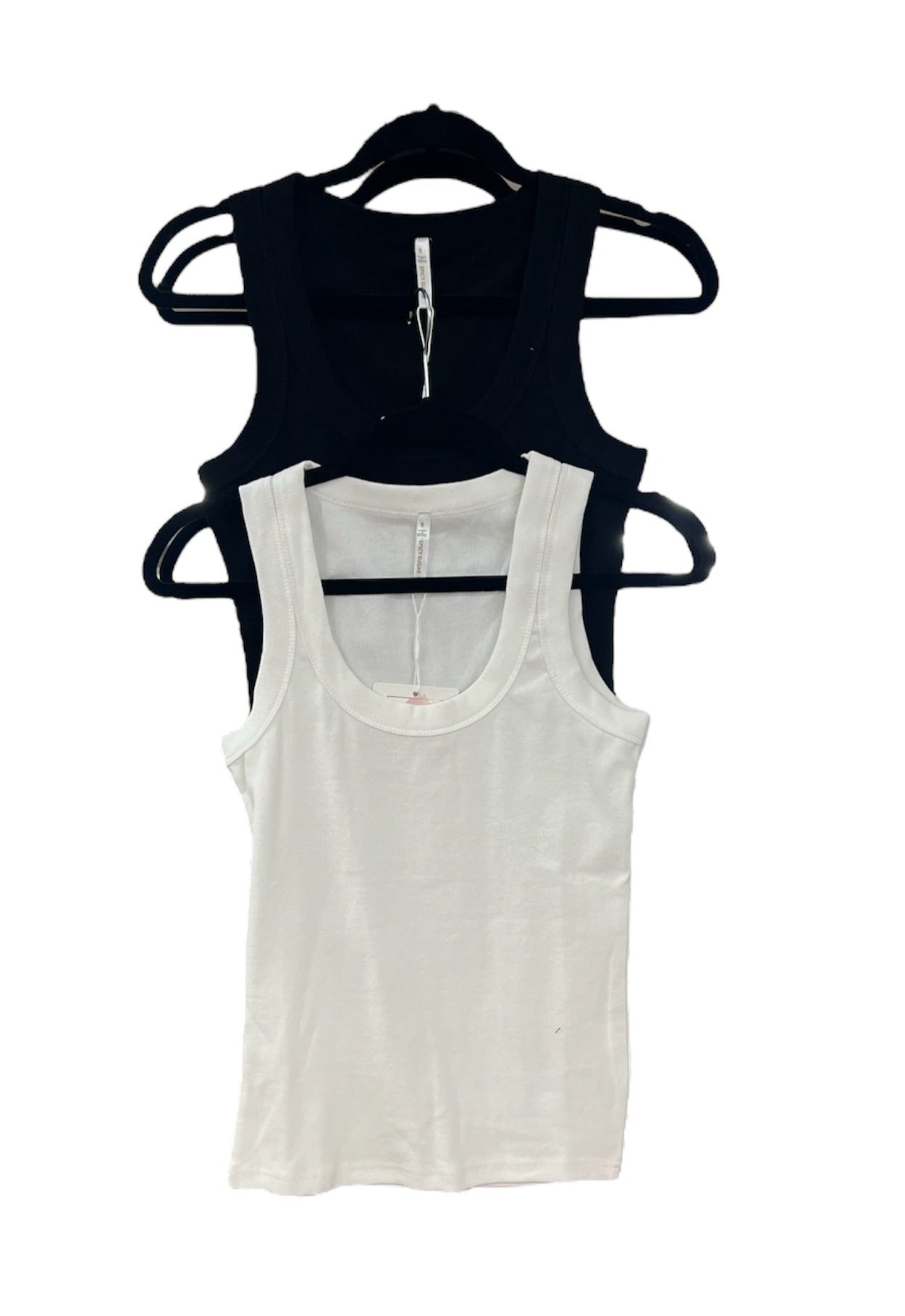 XW20797SS Ribbed Scoop Neck Basic Top
