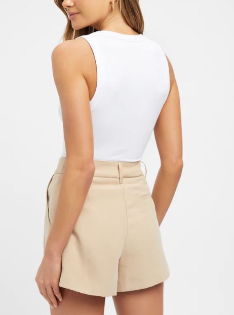 XW20797SS Ribbed Scoop Neck Basic Top