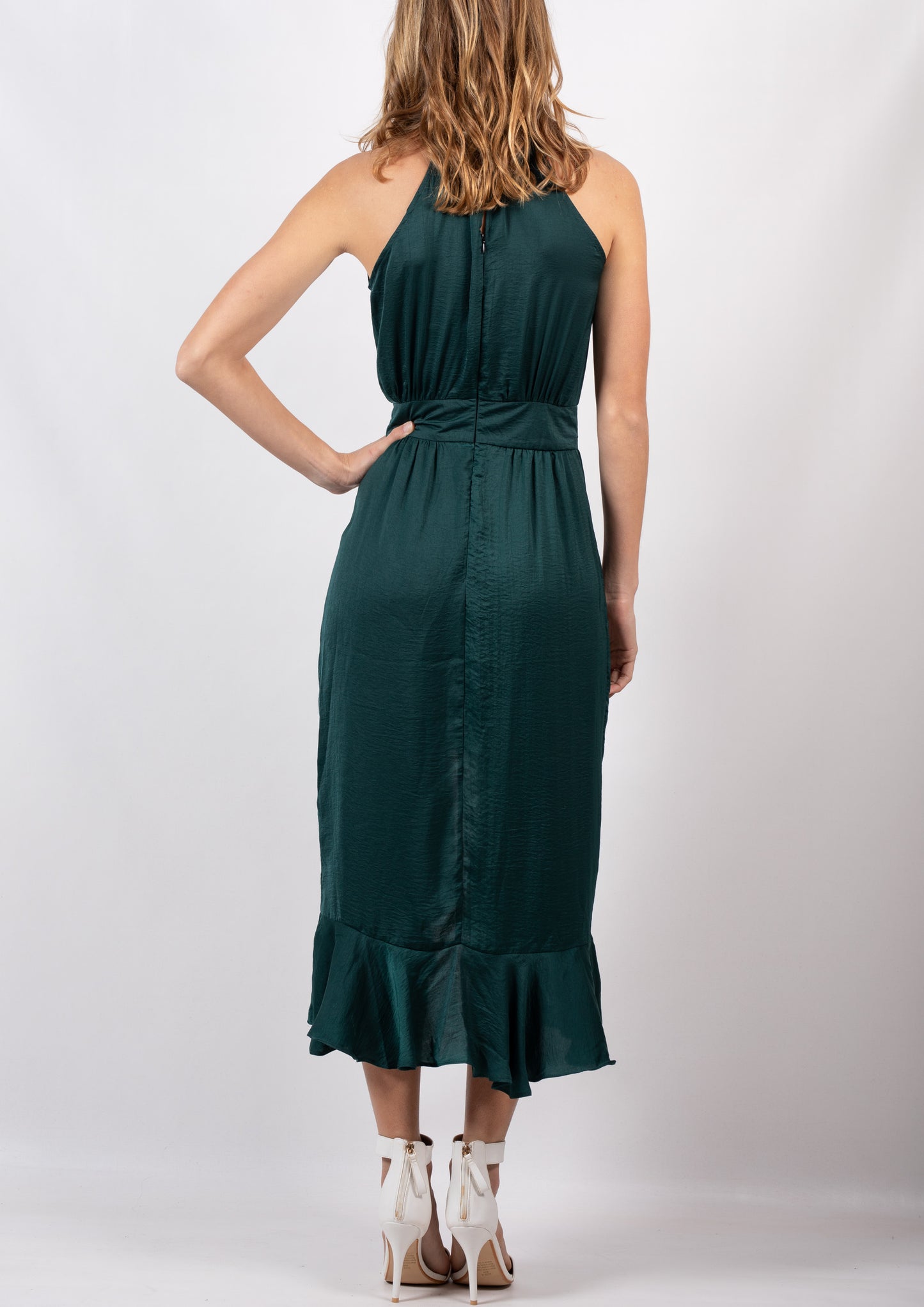 YW22012-1SS Halter Neck Flowy Dress (Pack)