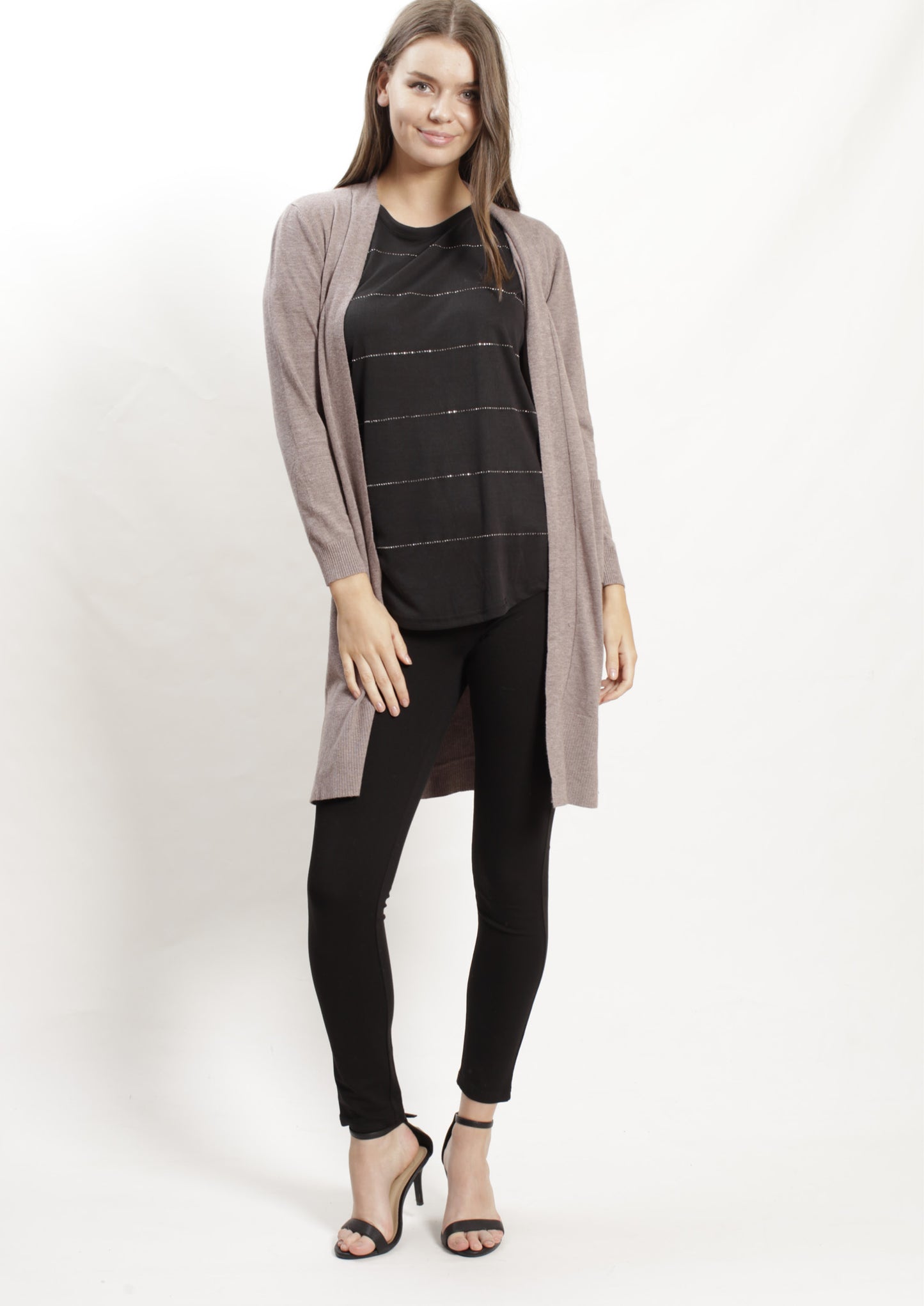 LY1931B Long Relax Fit Cardigan (Pack)