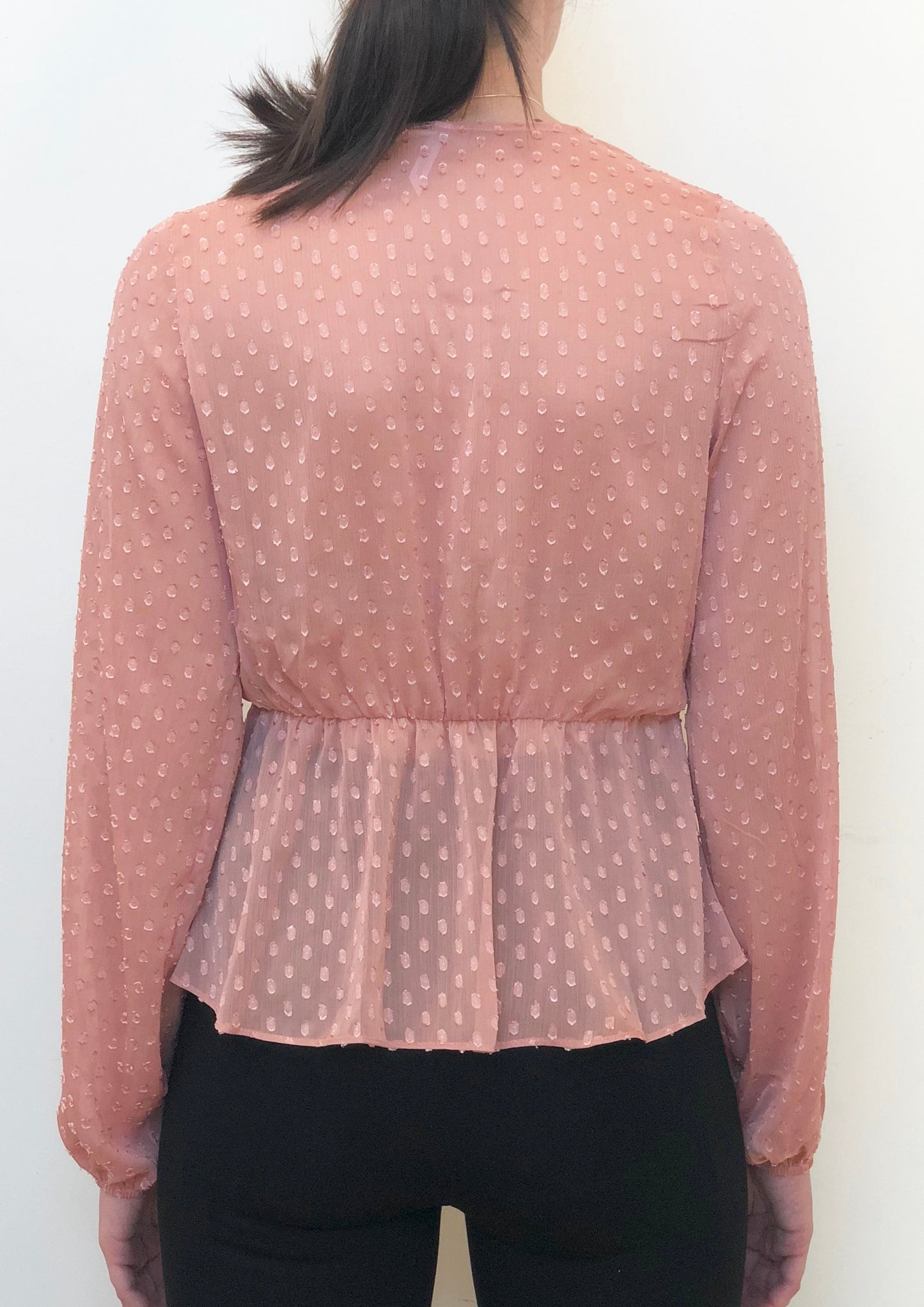 VY00217SS Sheer Tie Front Top (Pack)