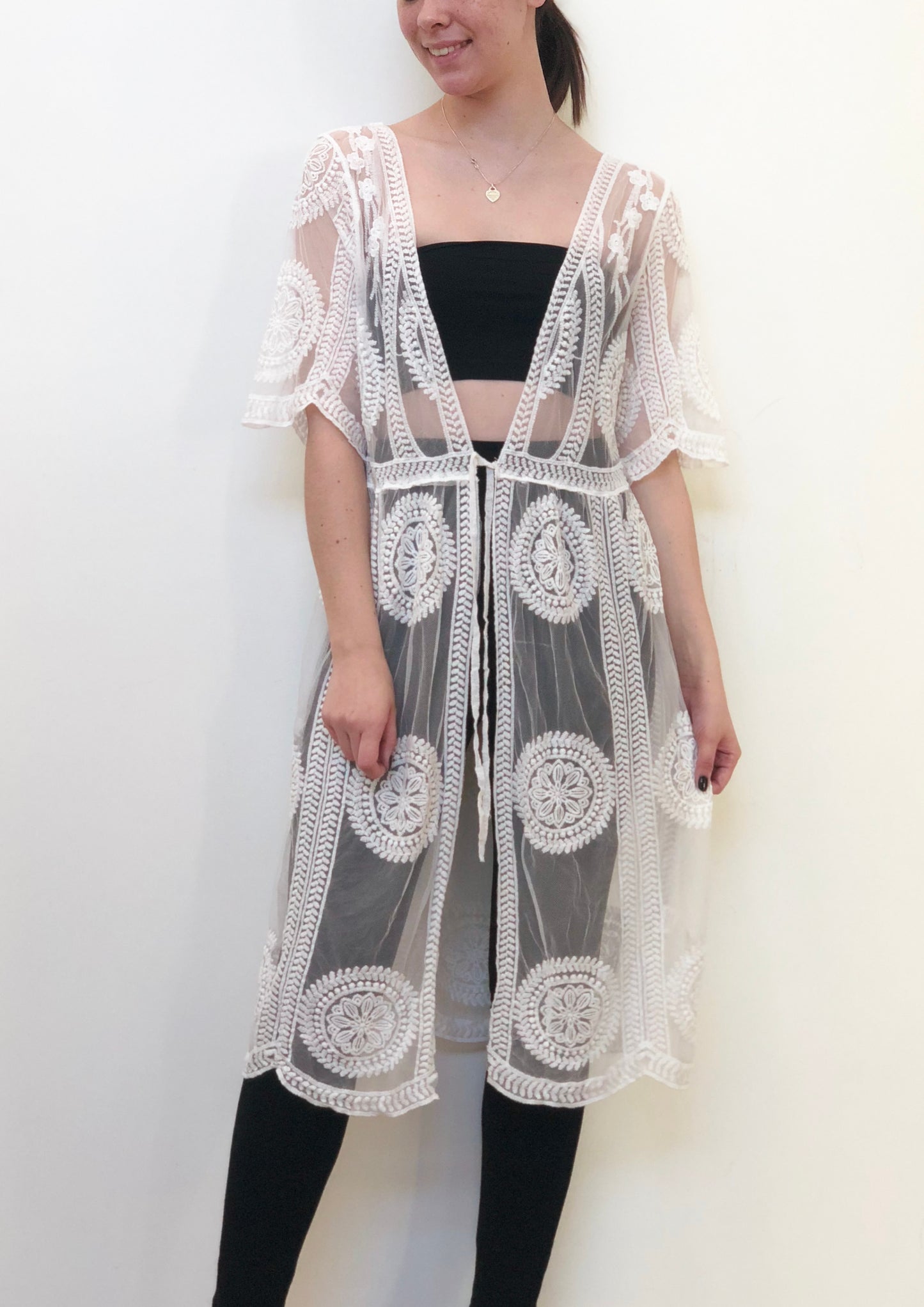 XX012SS Crochet Mesh Kimono (Pack)