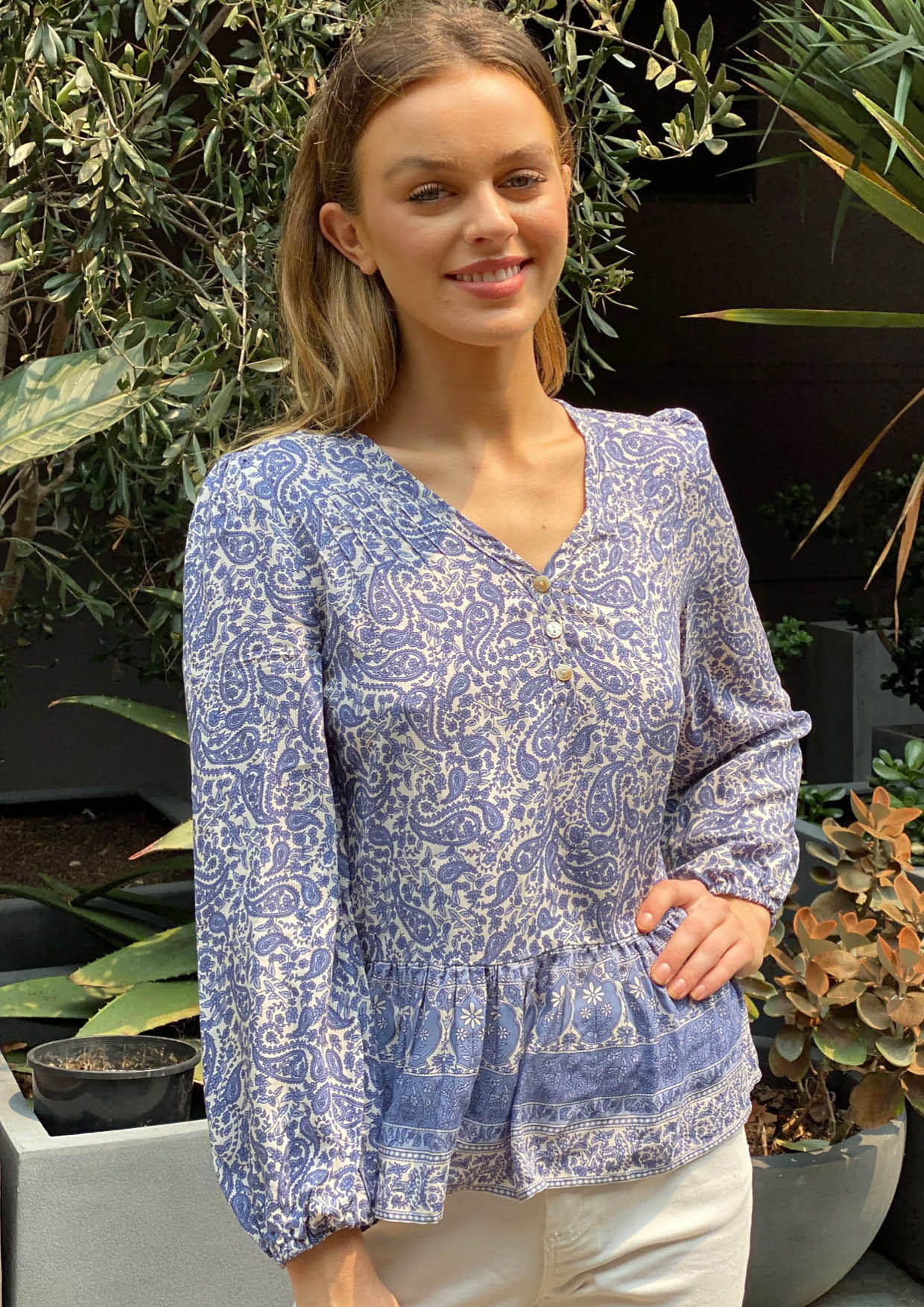 XW20385SS Printed Top (Pack)