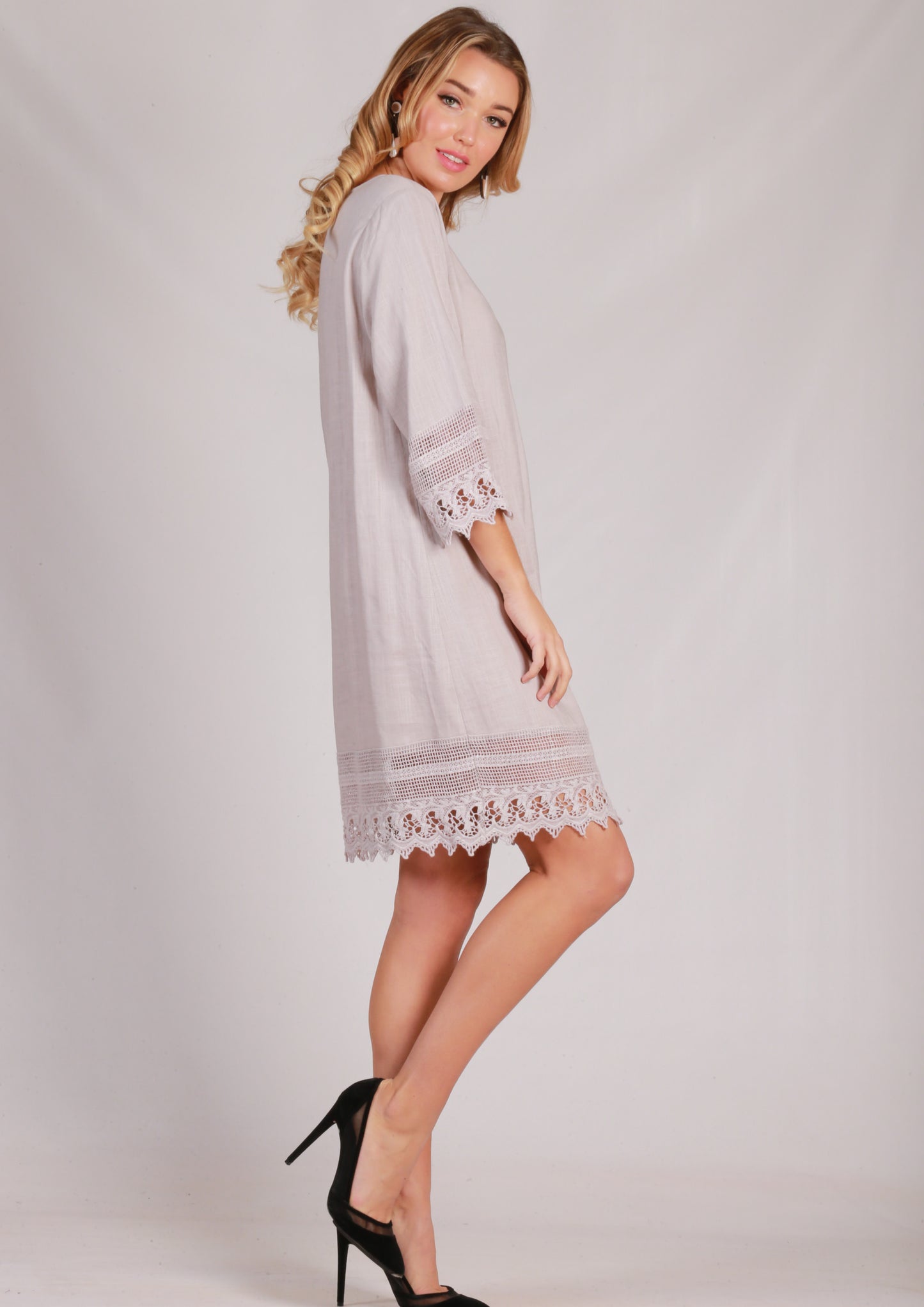 WA0218TB Lace Detailed Dress (Pack)