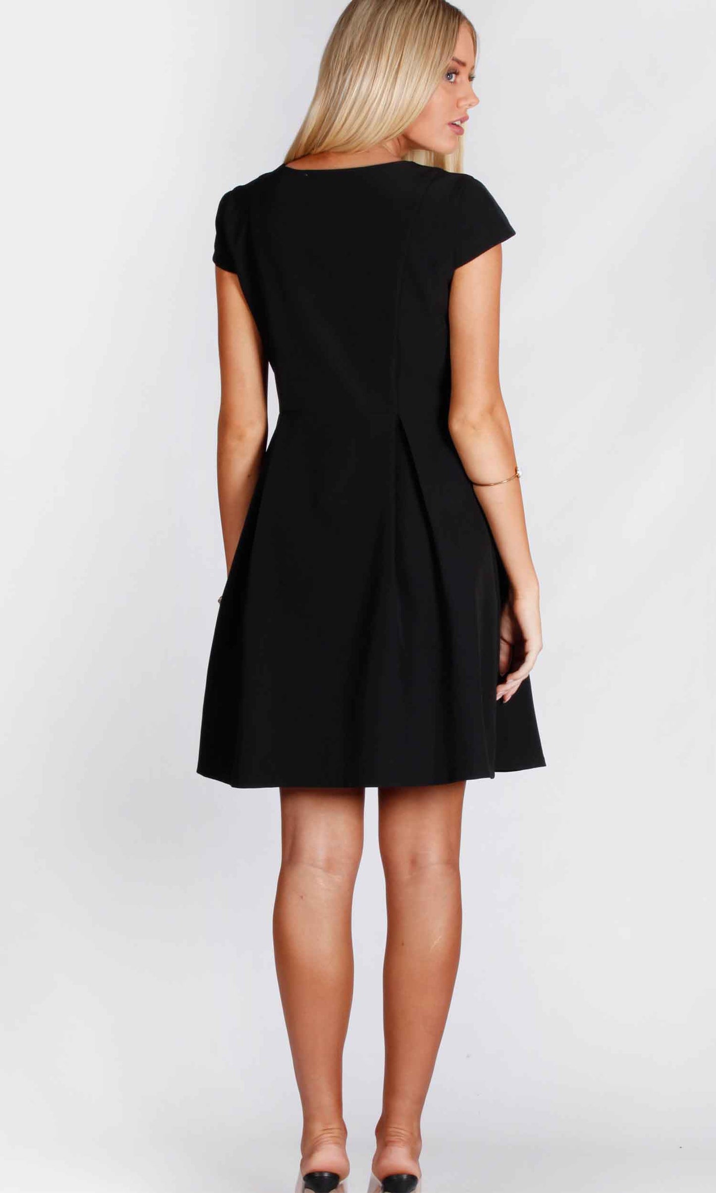 Front Zipper A-Line Dress