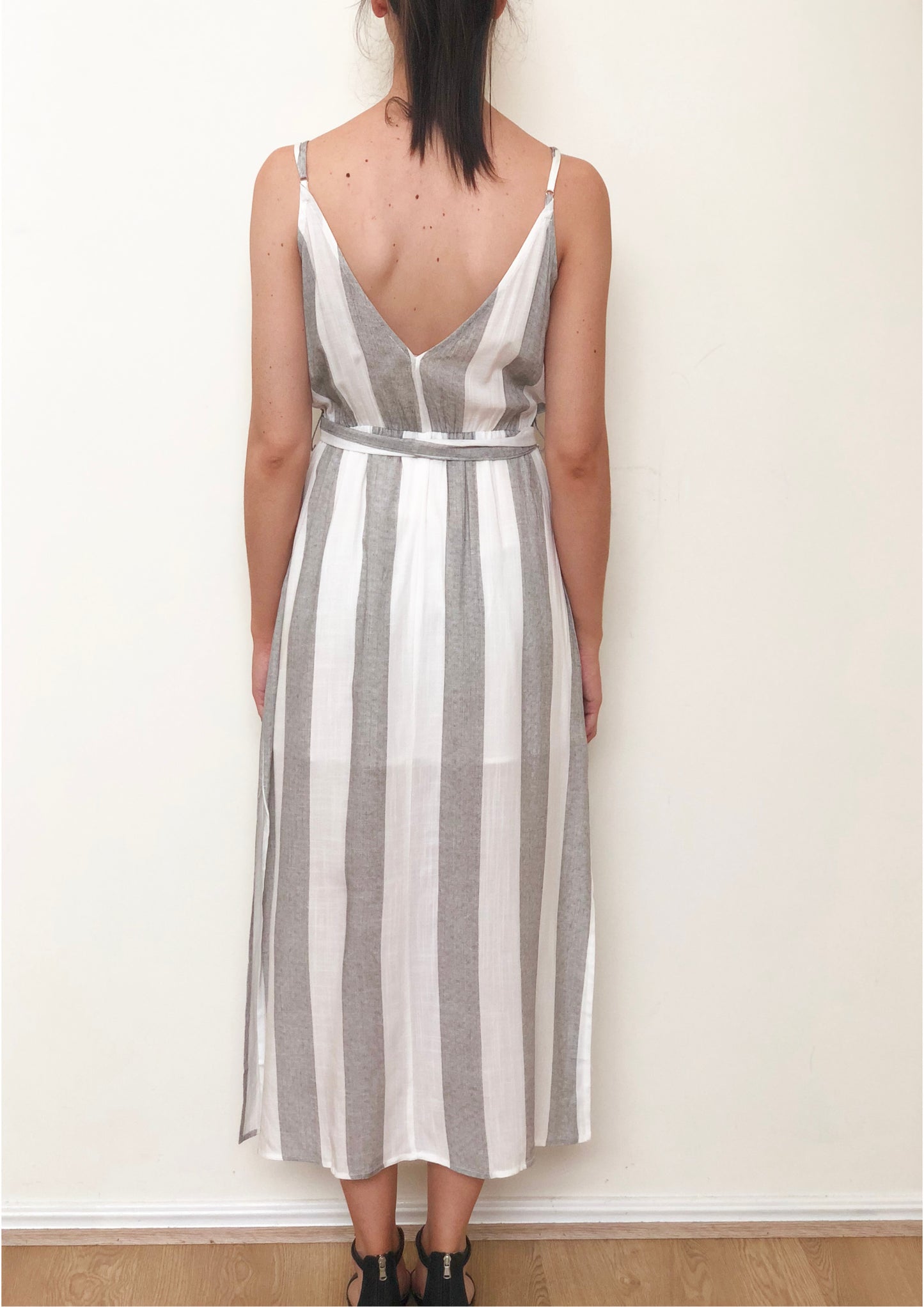 ZW16514SS Striped Tie Up Dress (Pack)