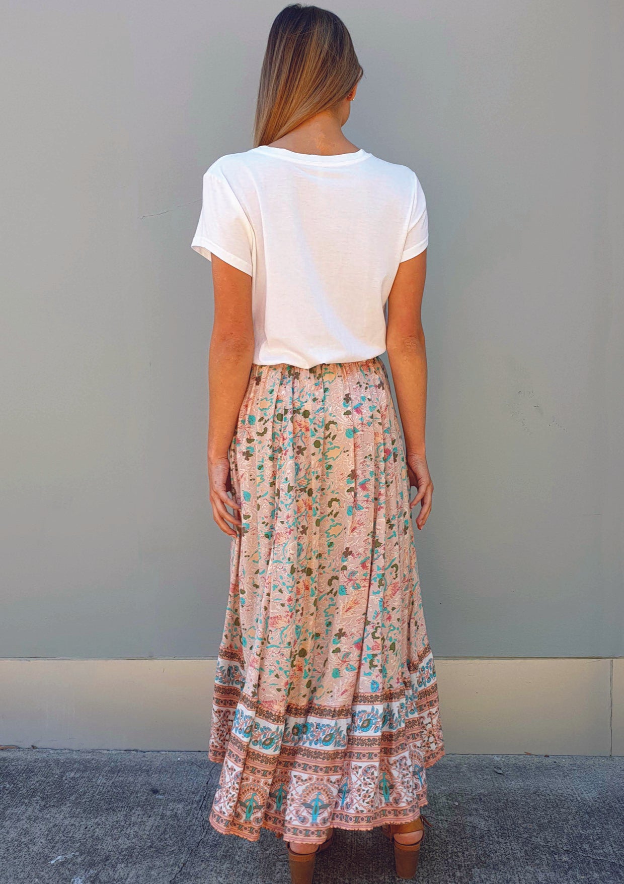 LA0388SS Boho Print Skirt (Pack)