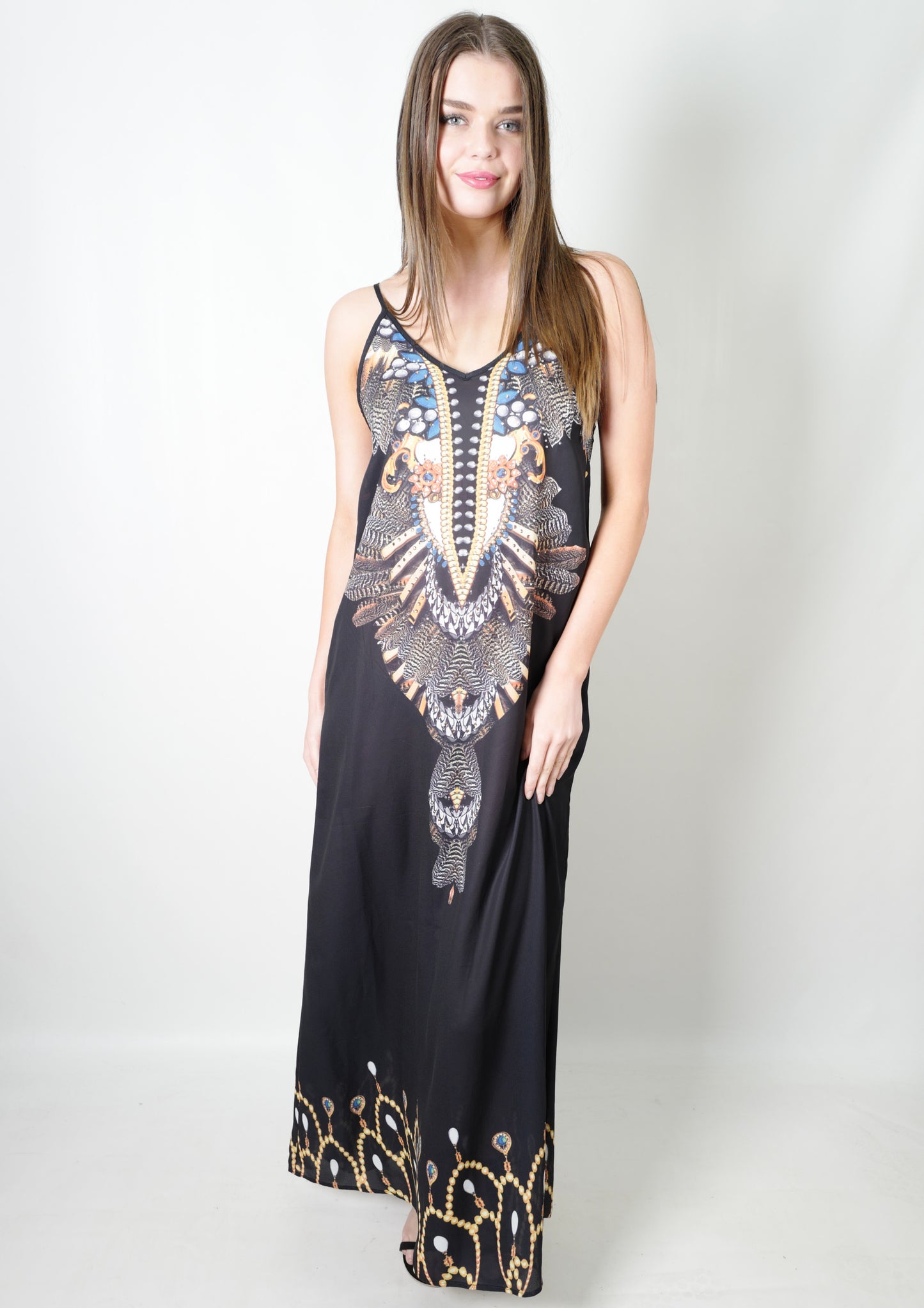 XW16110-1SS Jewel Embellished Maxi Dress (Pack)