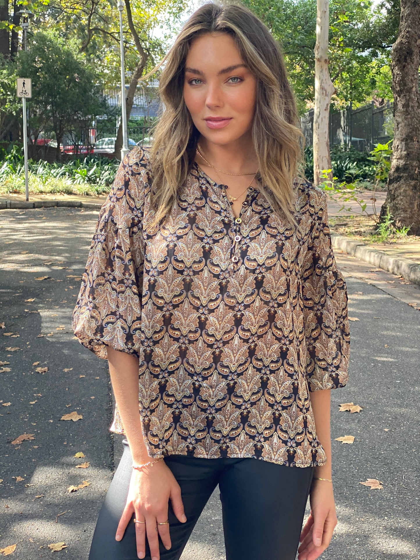 AY061SS Printed Top (Pack)