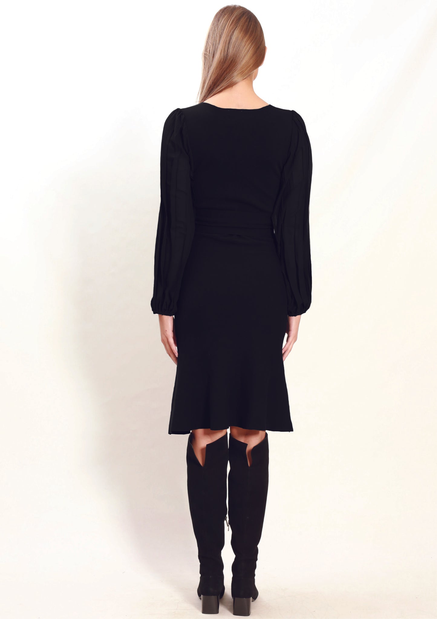 ZW010TB Balloon Sleeve Dress (Pack) More Colours Available