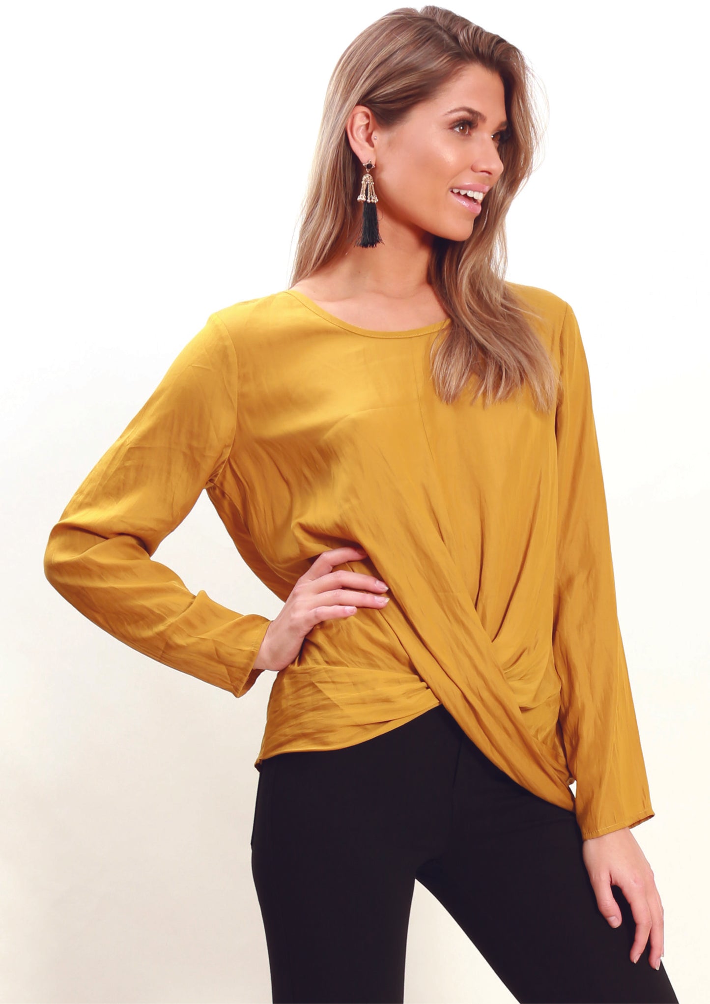 AY239SS Front Knot Top (Pack)