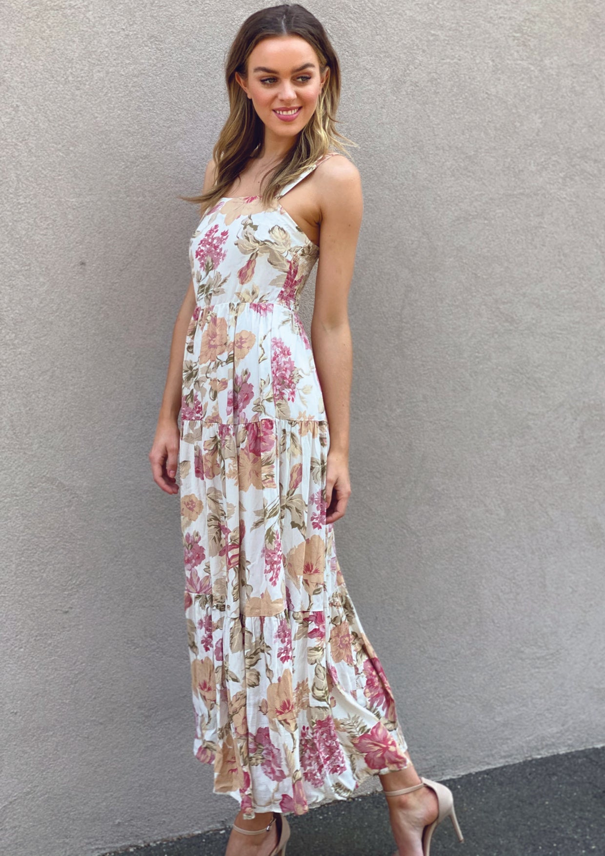 LA0432SS Floral Maxi Dress (Pack)