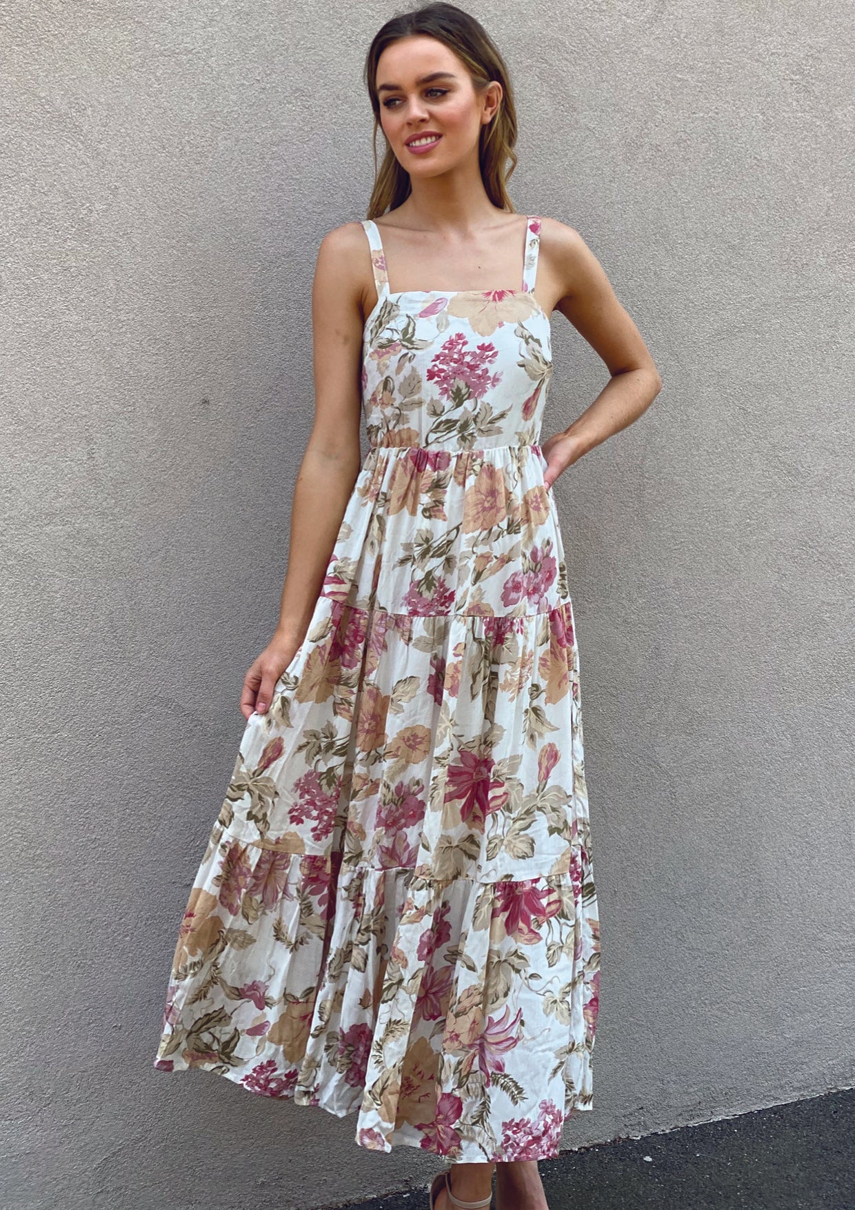 LA0432SS Floral Maxi Dress (Pack)