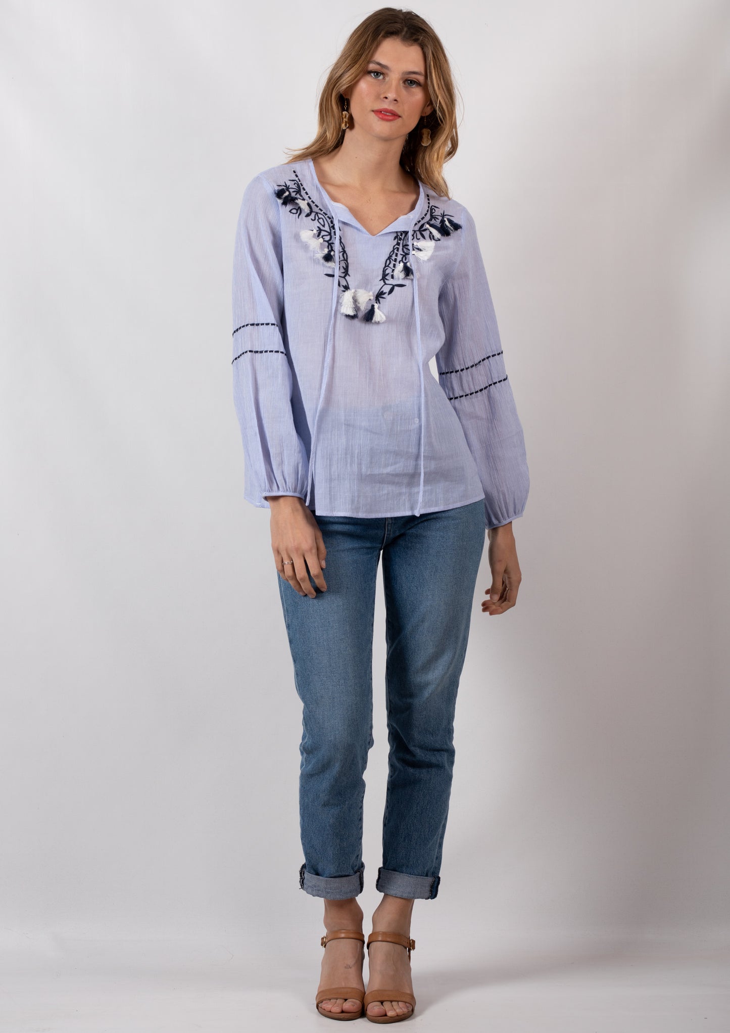 DS17F15566SS Boho Tassel Detailed Top (Pack)
