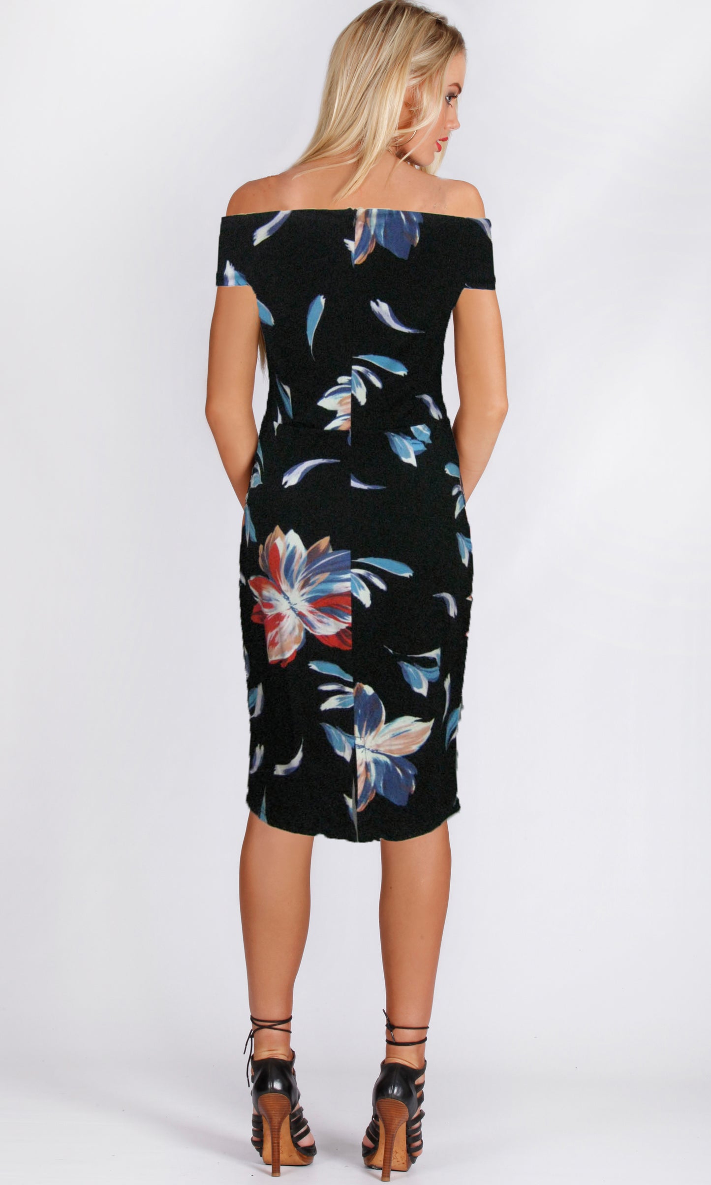 RV0869-1TB Off Shoulder Body Con Dress (Pack)