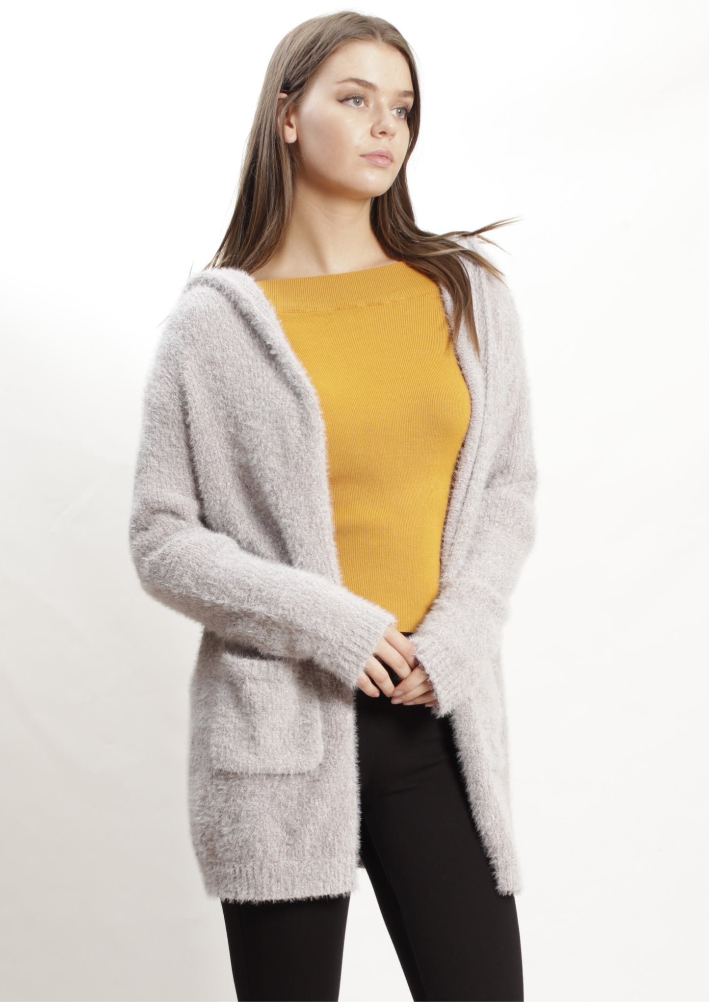 BW20022SS Hooded Midi Cardigan (Pack)