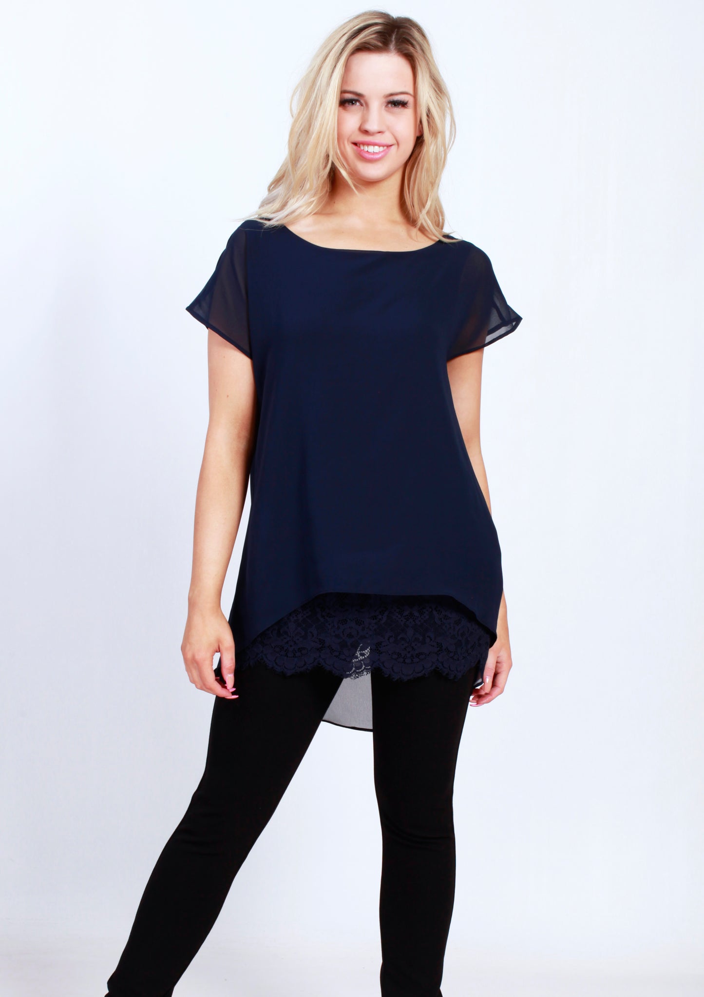 V87TB Lace Hem Shirt Style (Pack)