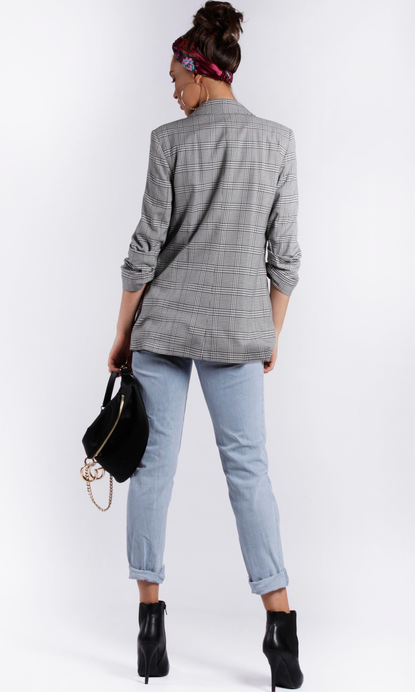 YW1722-1SS Light Checked Blazer (Pack)