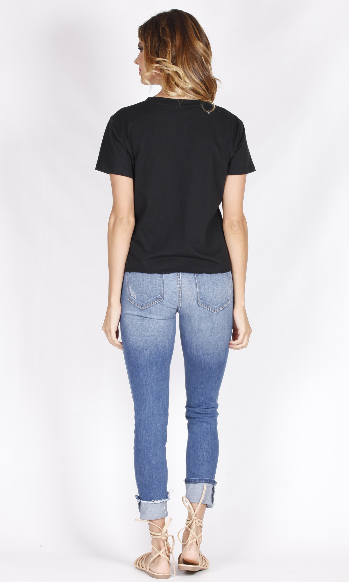 Metallic Printed Choker Top