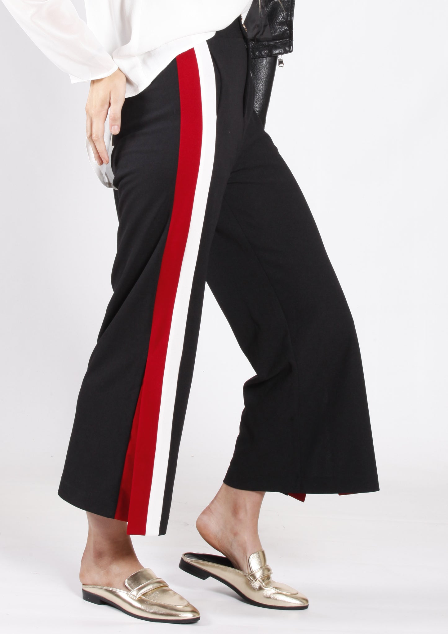 YW17114SS 7/8 Wide Leg Stripe Pant (Pack) On Sale