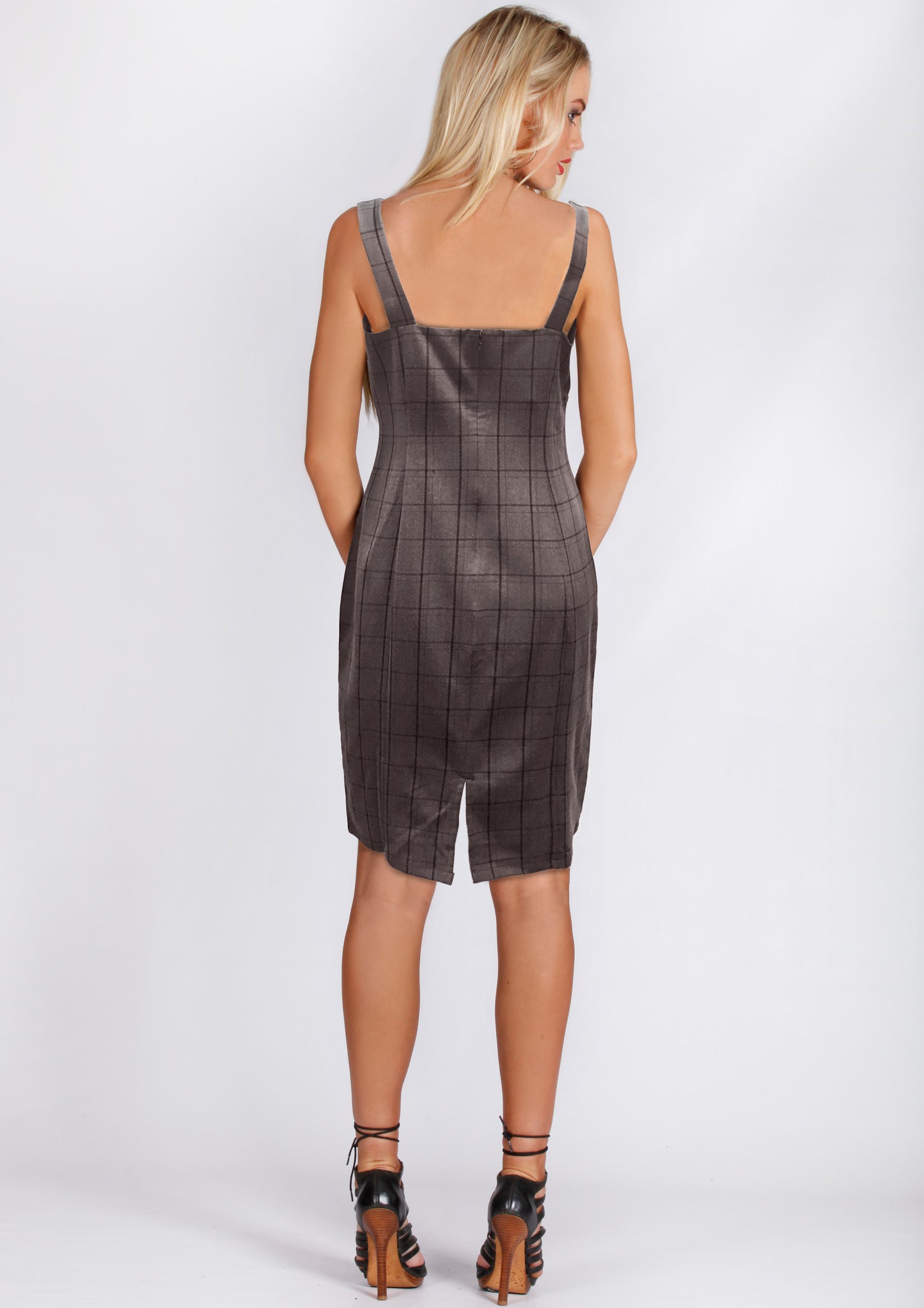 BS31590-227TB Check Printed Dress (Pack) $5