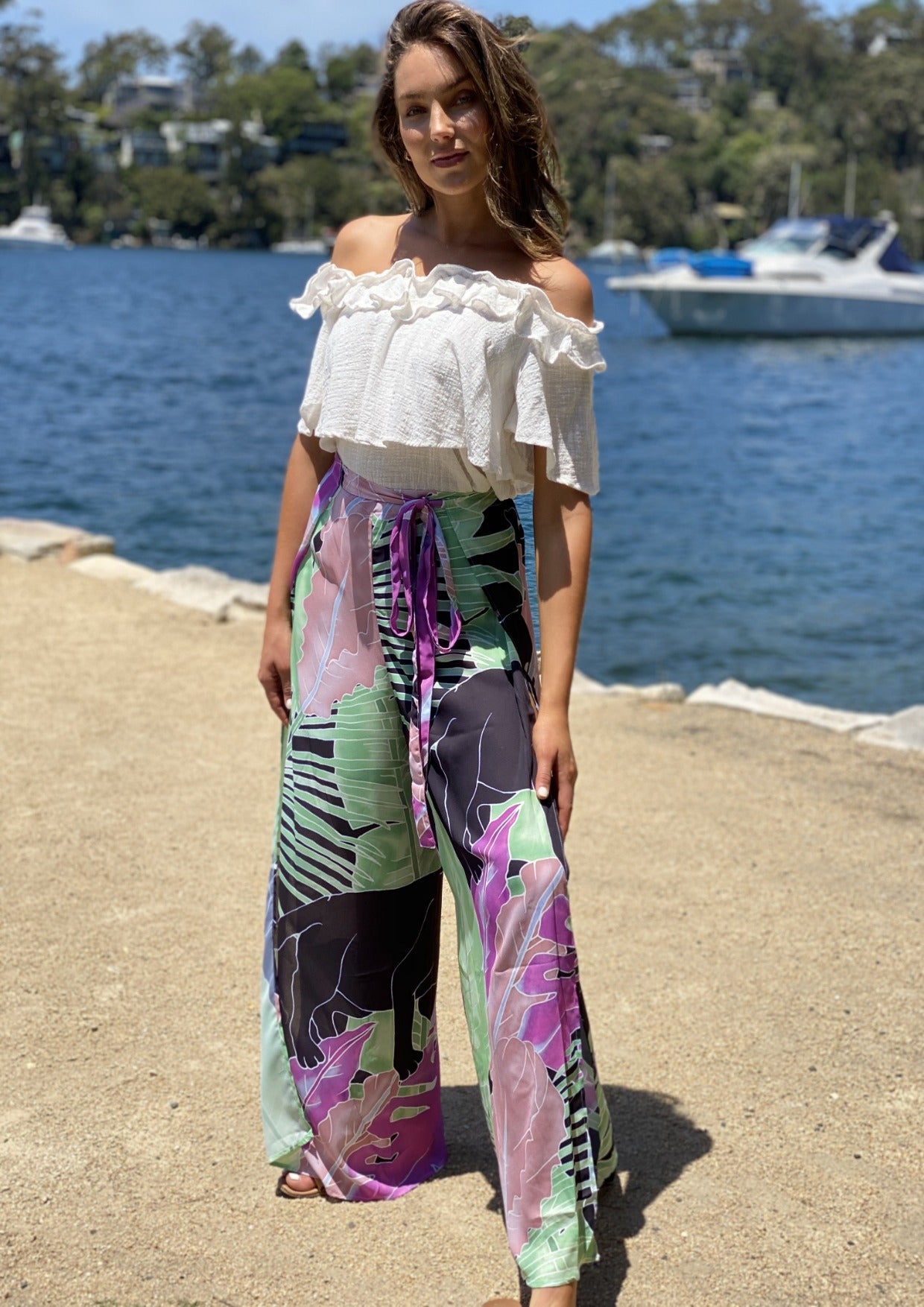 Wide Leg Wrap Pant