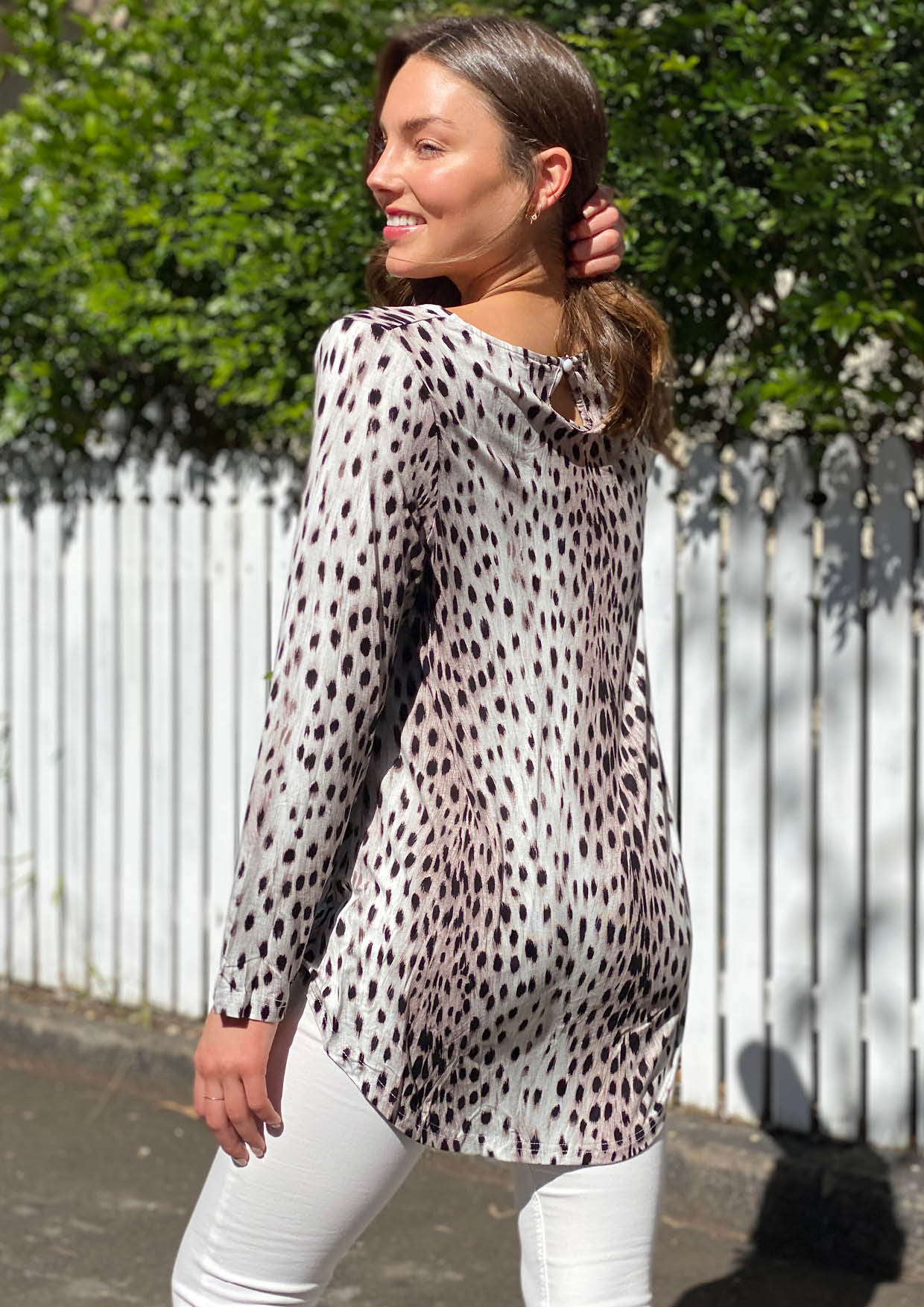 AY234-1SS Long Sleeve Leopard Print Top (Pack)