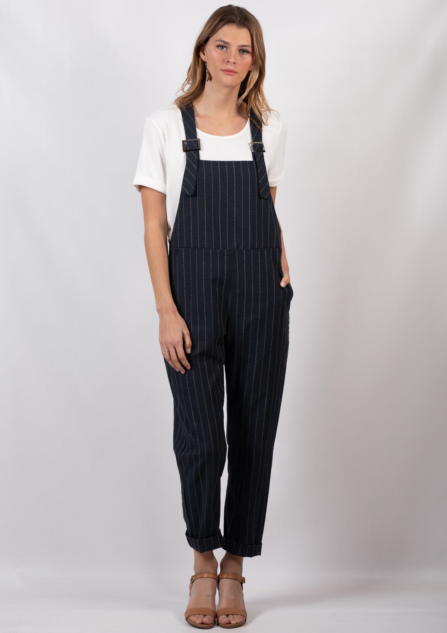 YW2169SS Striped Overalls (Pack)
