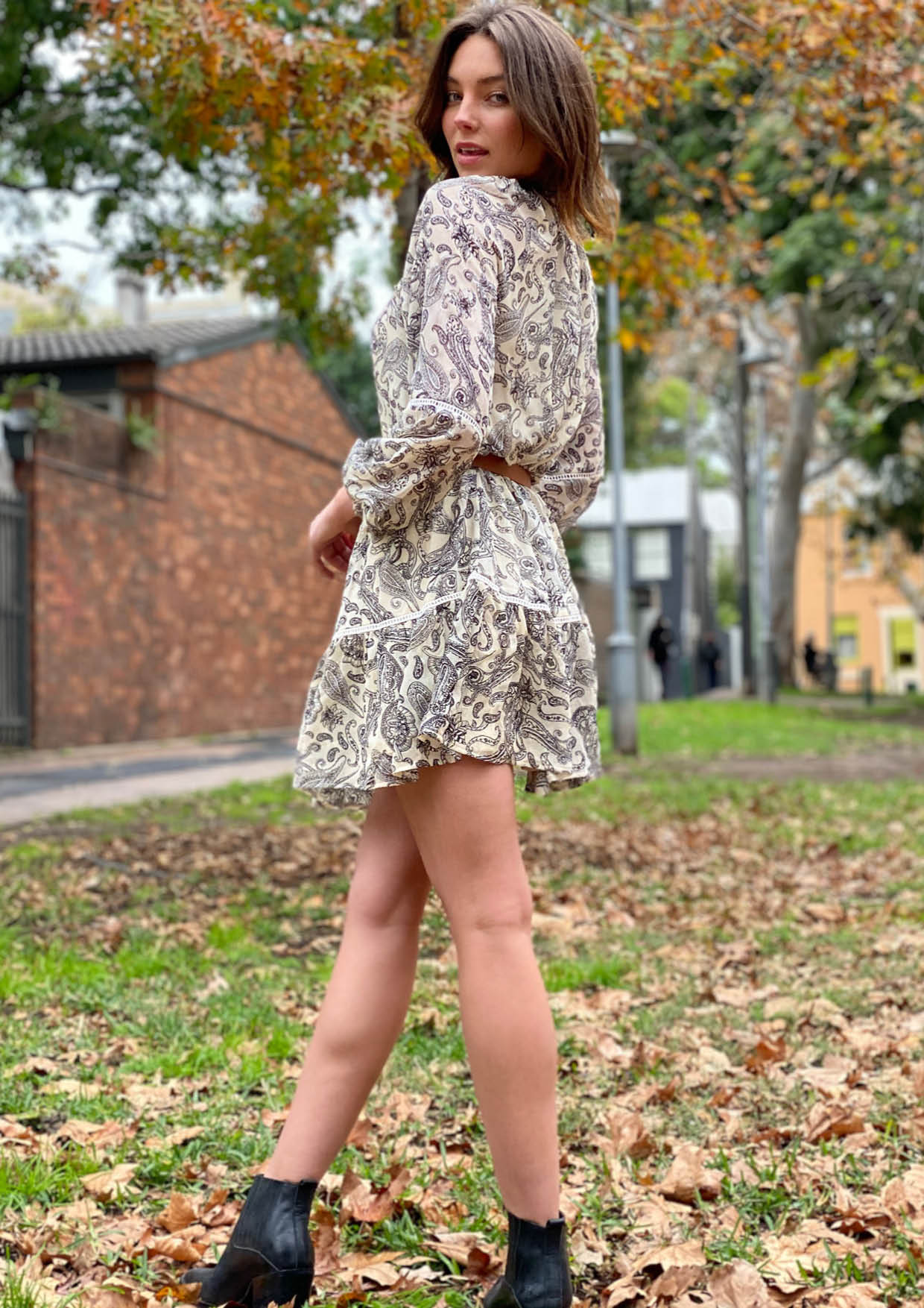 LA0589SS Paisley Print Dress (Pack)