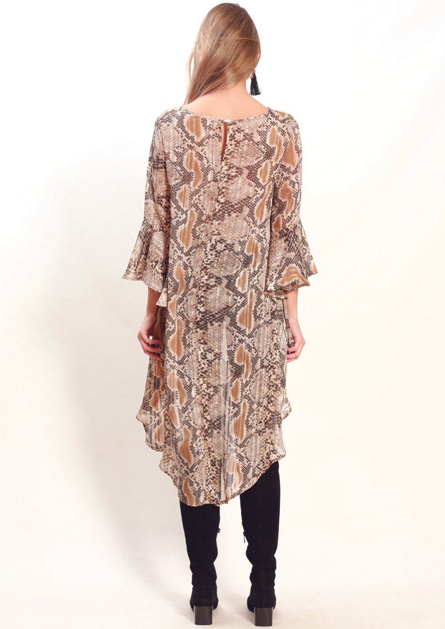 XW16122-24SS Snake Print High Low Top (Pack)