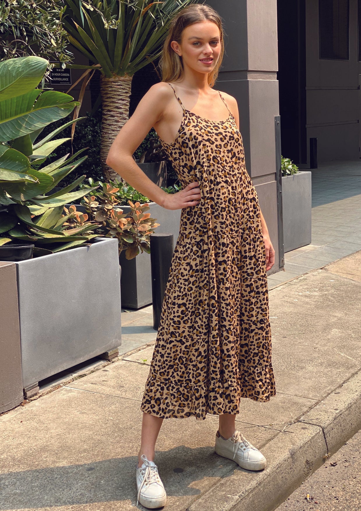 XW20340SS Leopard Print Dress (Pack)