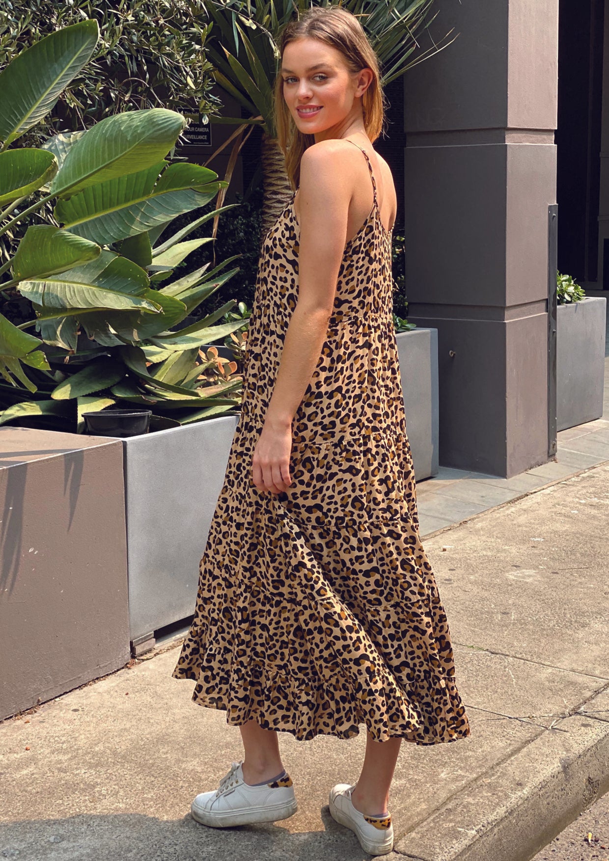 XW20340SS Leopard Print Dress (Pack)