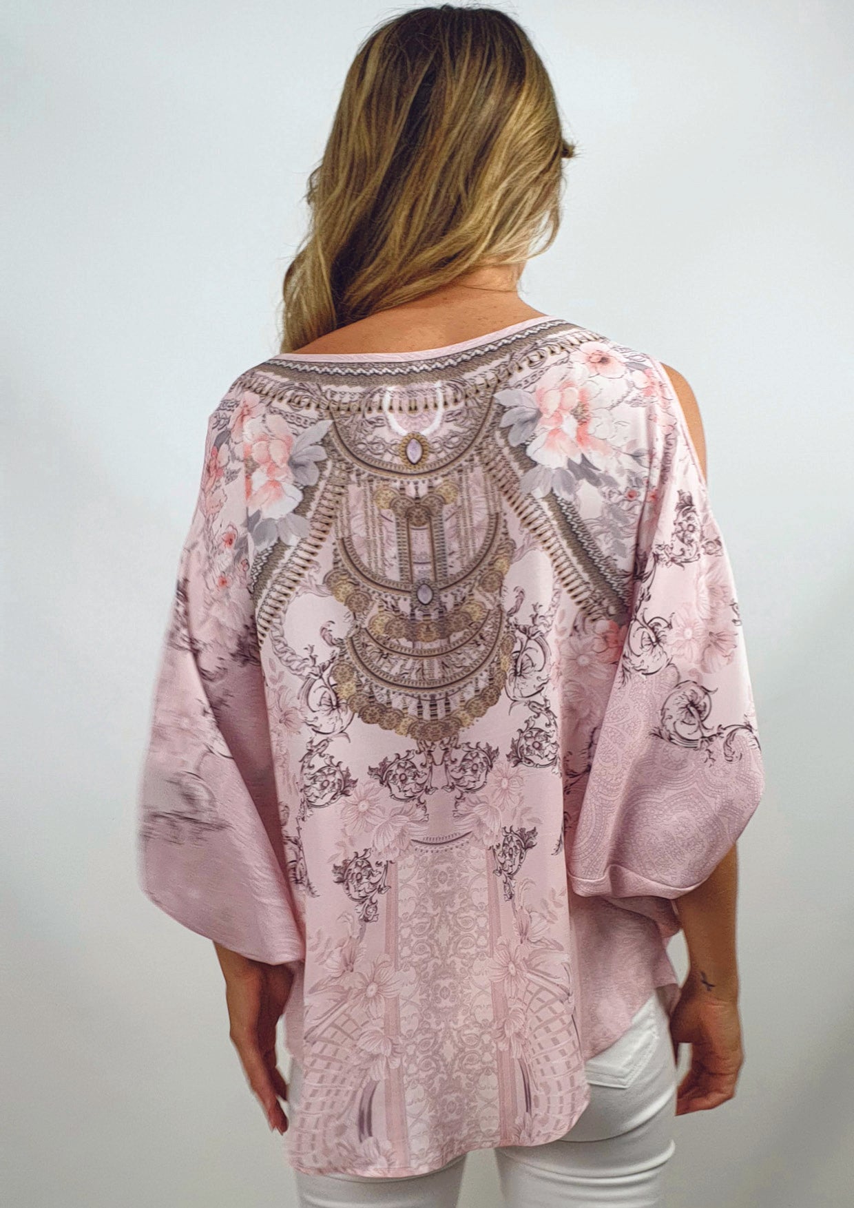 XW12317-97SS Floral Embellished Top (Pack)
