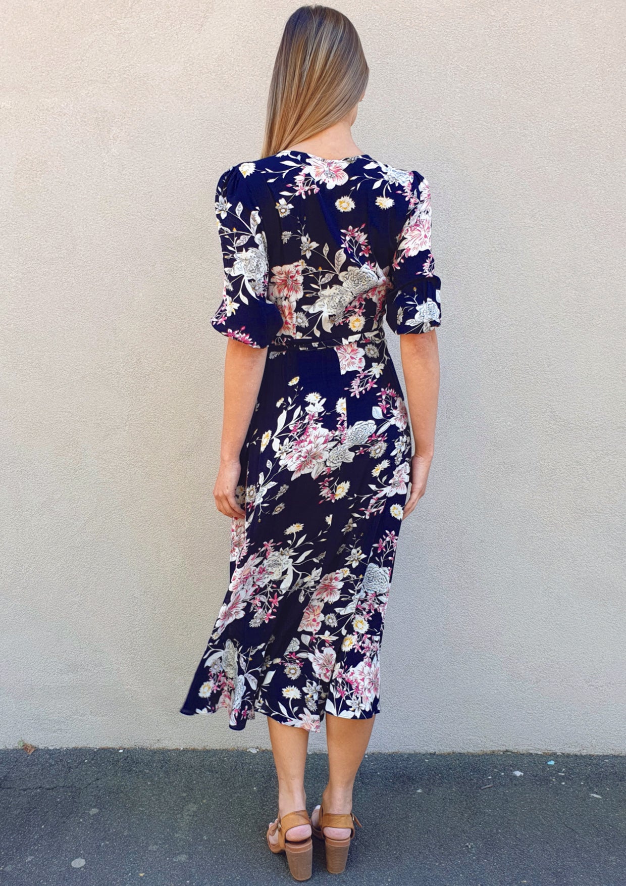 WA2115TB Floral Wrap Dress (Pack)