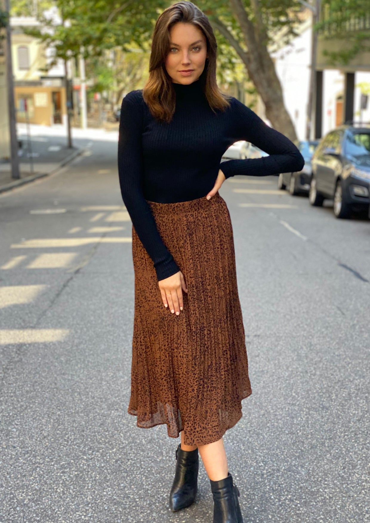 XW20221SS Leopard Print Maxi Skirt (Pack)