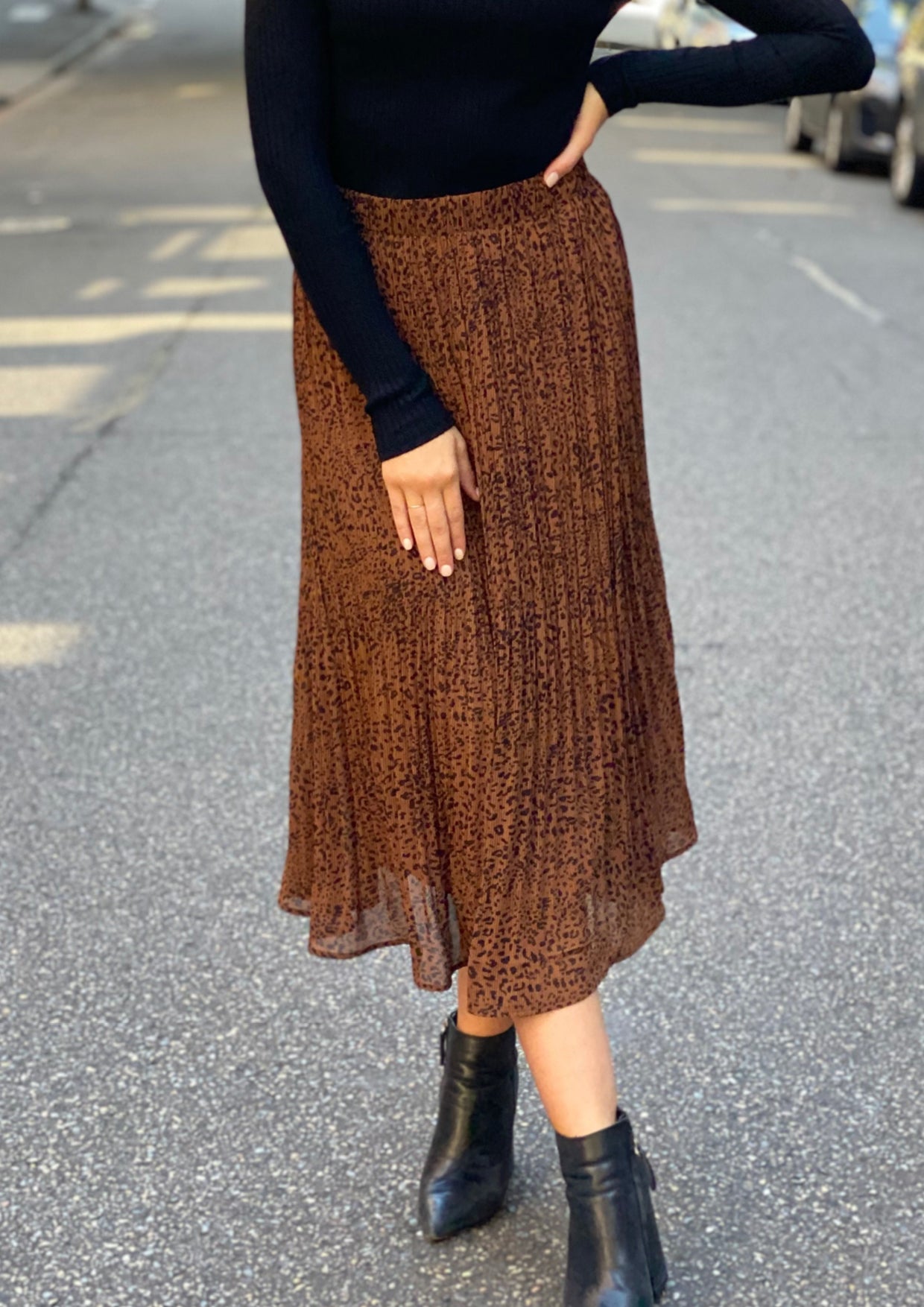 XW20221SS Leopard Print Maxi Skirt (Pack)