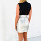 LA1481SS Button Front Sleeveless Blouse