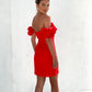 LA1528SS  Ruffle Sleeve Dress - More Colours Available