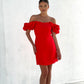 LA1528SS  Ruffle Sleeve Dress - More Colours Available