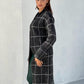 LY2325SS Checkered Knit Midi Cardigan