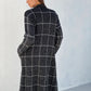 LY2325SS Checkered Knit Midi Cardigan